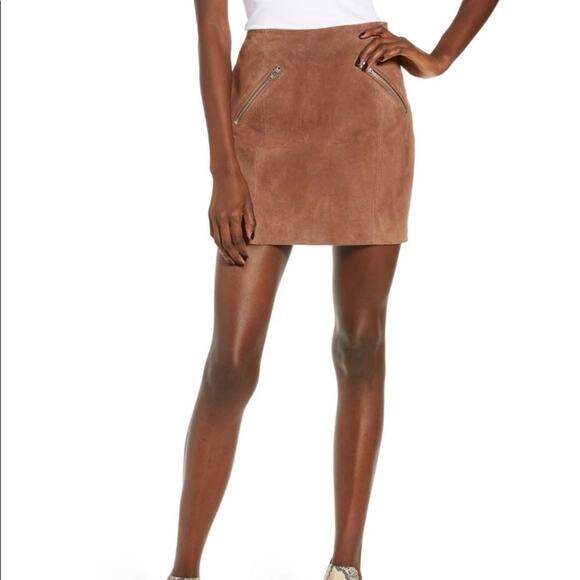 BlankNYC suede mini skirt SIZE: 24 - Picture 1 of 9